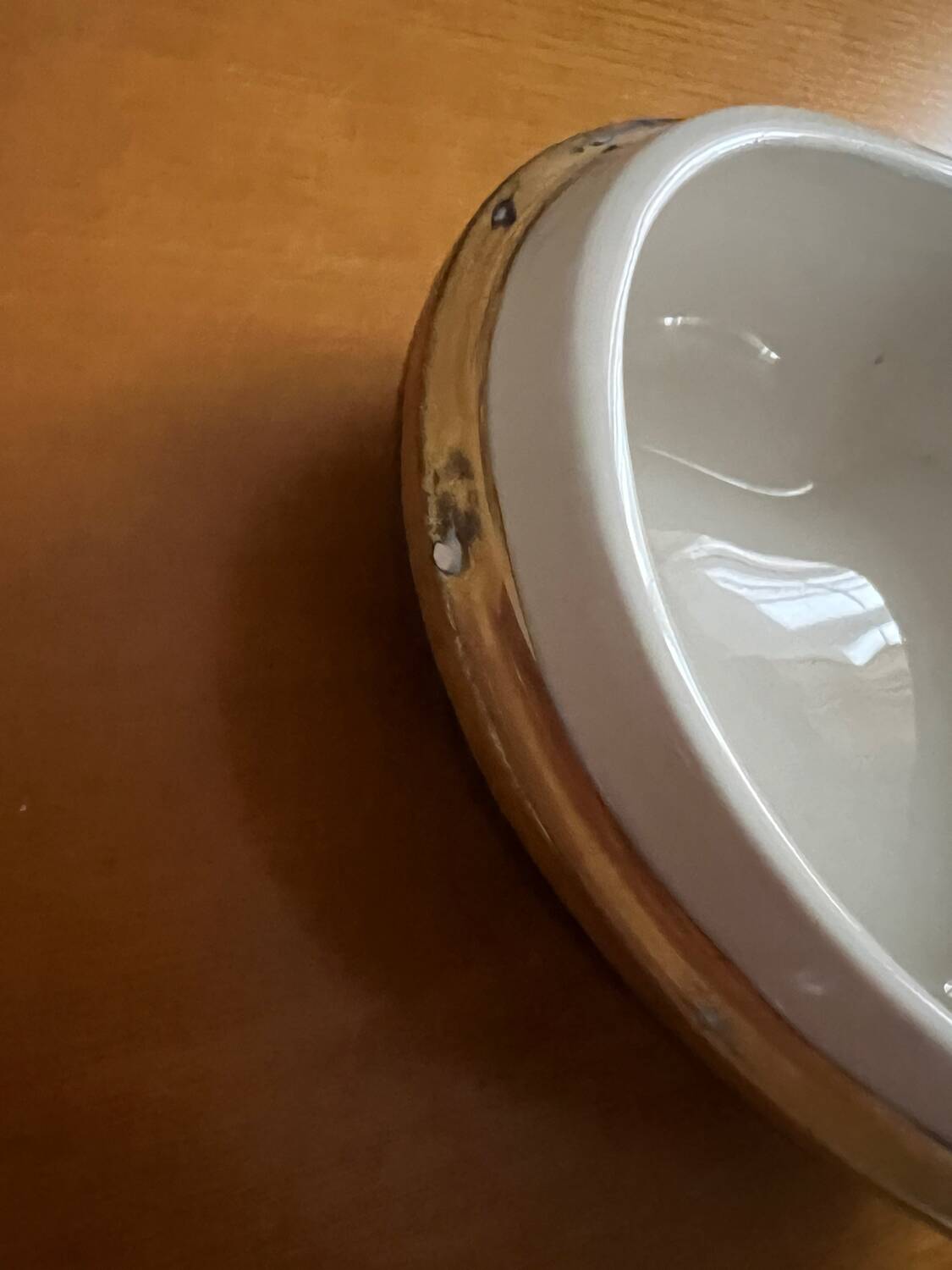 Boîte vintage cœur porcelaine