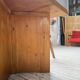 Square modernist table made of solid pine from the 1950s.