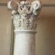 Pair of Carrara marble columns, 214 cm high, circa 1880
