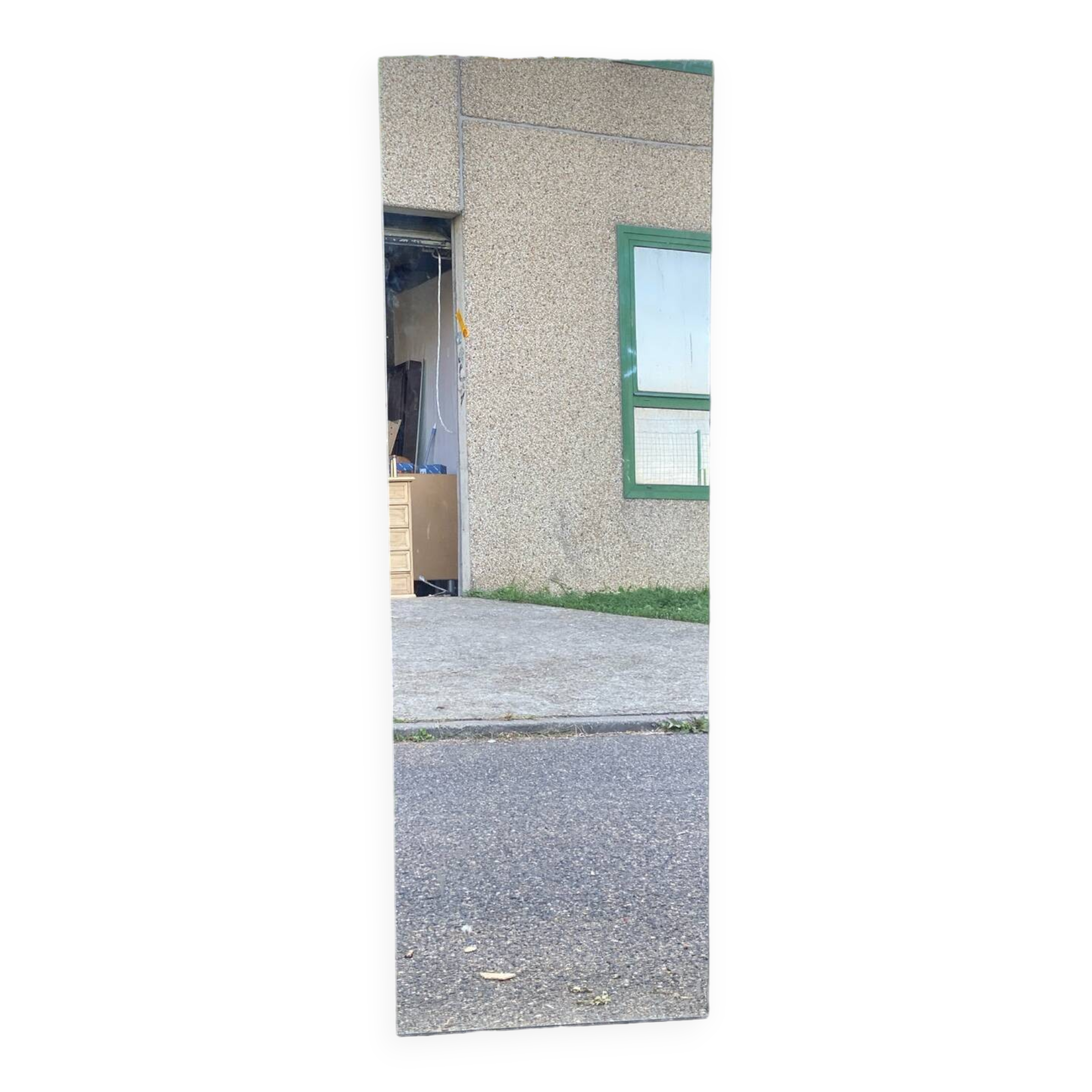 Vintage rectangular frameless mirror 50x150