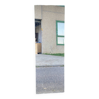 Vintage rectangular frameless mirror 50x150