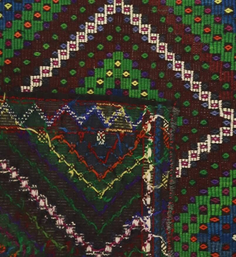 Grand Turkish Kilim Anatolia 196x326 cm Geometric Vintage Handwoven
