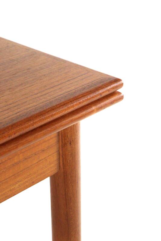 Rectangular Danish Extendable Dining Table 'Ahrus'  mid centuty modern teak