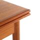 Rectangular Danish Extendable Dining Table 'Ahrus'  mid centuty modern teak