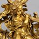 Pair of gilded bronze fire dogs Louis XV, musician putti