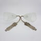 Pair of Art Deco style wall light of pressed glass