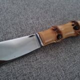 Bamboo handle cheese knife
