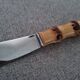 Bamboo handle cheese knife