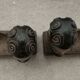Pair of vintage wooden bookends