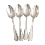 Set of 4 Christofle tablespoons in silver metal