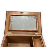 Coffret à bijou en bois de placage et velour