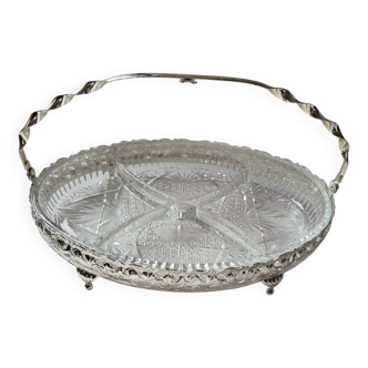 Glass compartment dish