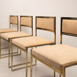 SQ-AL chairs by Willy Rizzo for Maison Willy Rizzo – brass version 1970