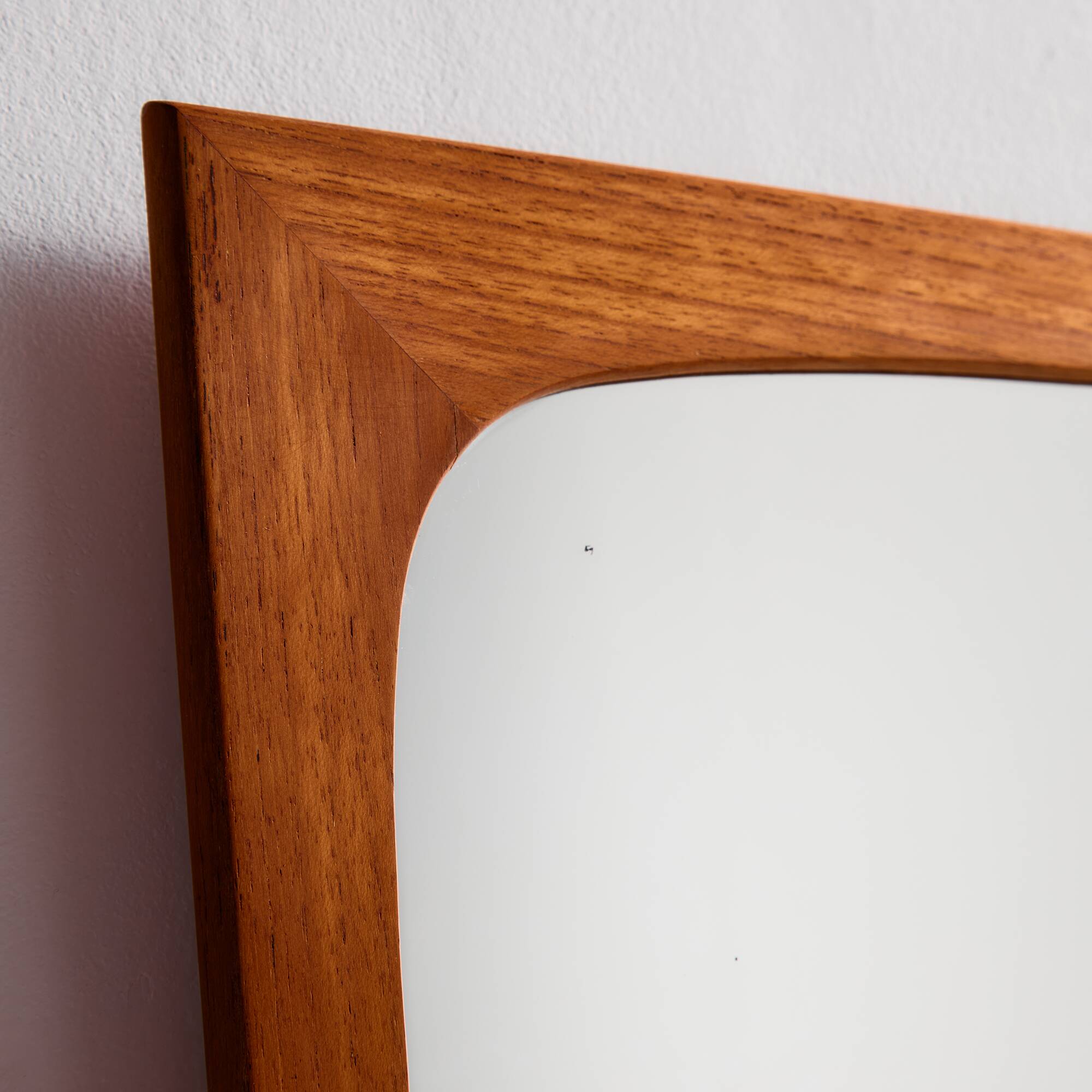 Teak framed mirror