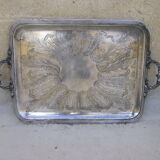 Large old service tray