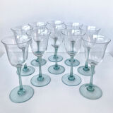 Ensemble de 10 verres à pied vintage