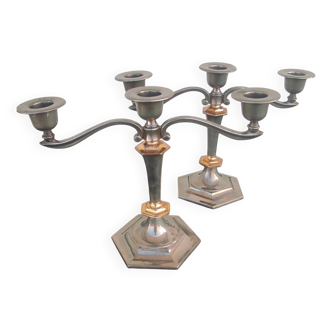 Paire de Chandelier candélabre