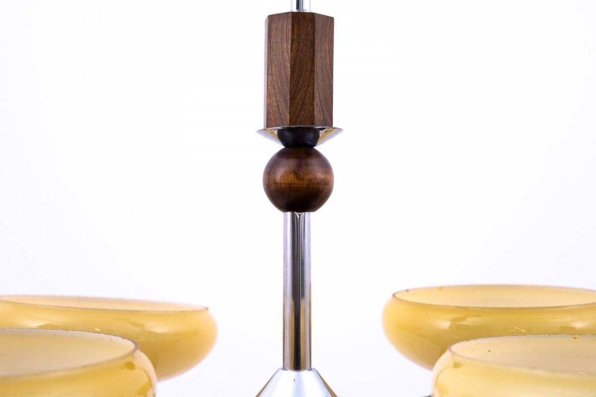 1950s Art Deco chandelier, Poland.