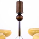 1950s Art Deco chandelier, Poland.