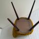 Vintage mustard barrel chair