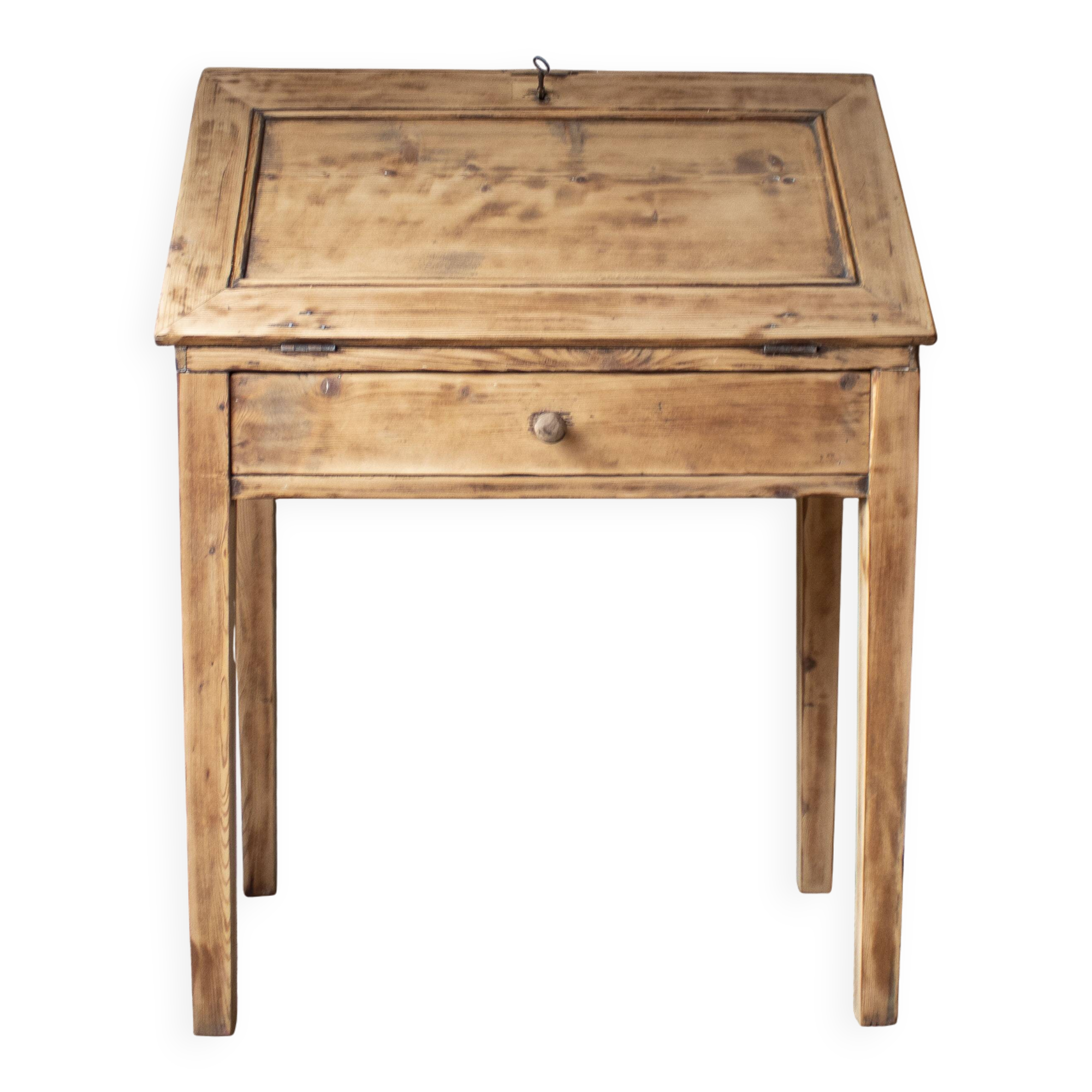 Secrétaire bureau vintage ancien bois massif