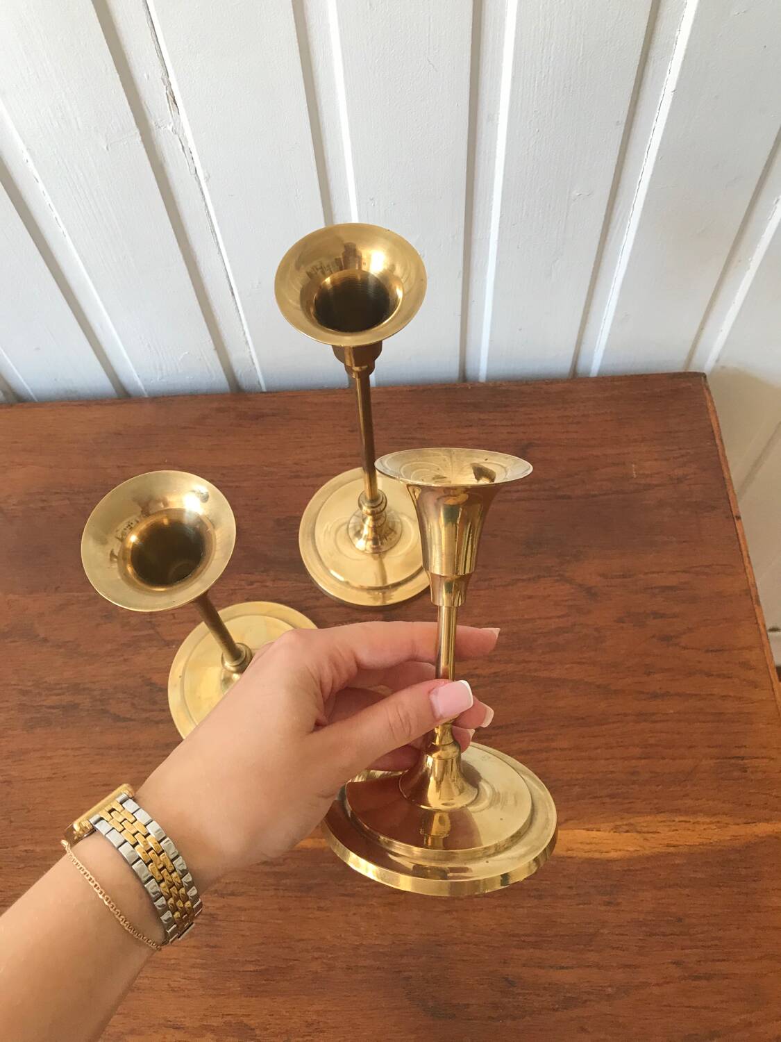 Trio of candle holders