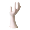 Hand ring sizer / soliflore in white ceramic, vintage