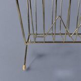 50s magazine rack in brass and scoubidou
