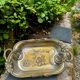 Large silver Art Nouveau platter