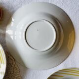 Set of 5 soup plates FB Badonviller