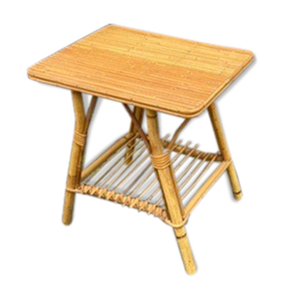 Rattan bedside table