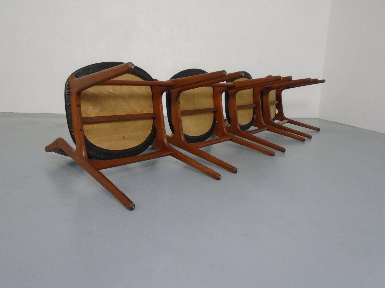 Teak Model 310 Dining Chairs by Erik Buch for Chr. Christensen, Denmark, 1960s, Set of 4