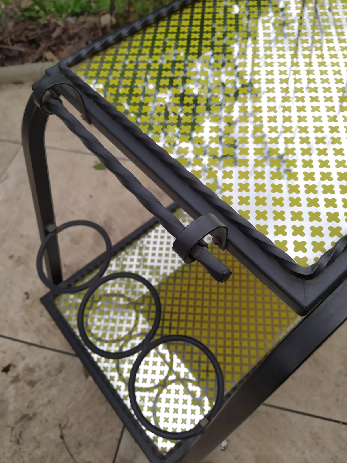 Vintage wrought iron dessert