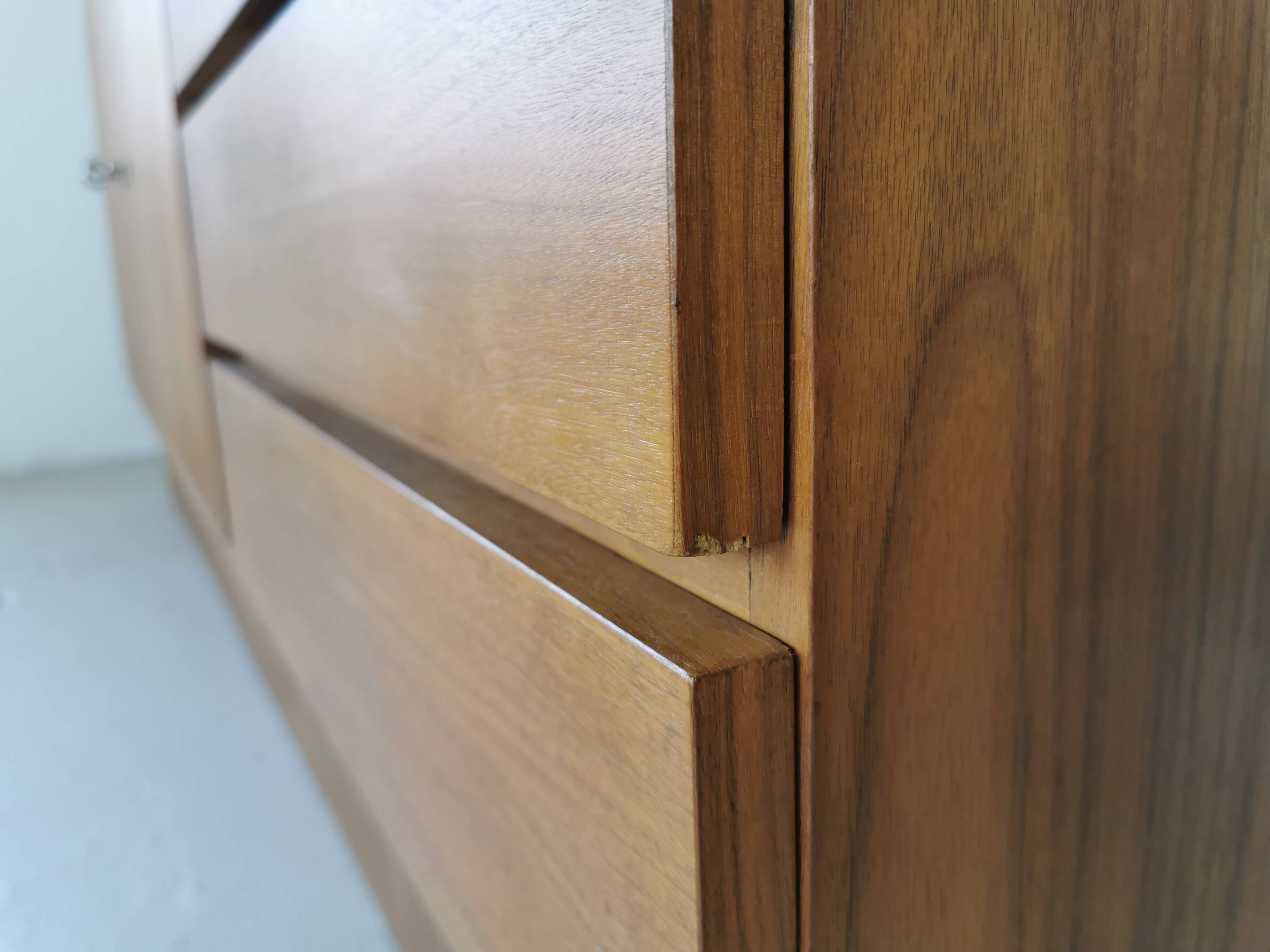 Vintage walnut sideboard from the 70s