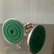 Pair of vintage silver metal candle holders