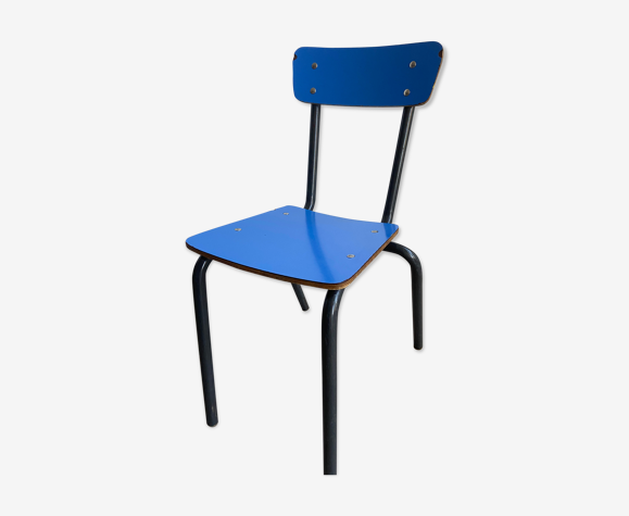 Chaise d'école maternelle vintage formica 70s