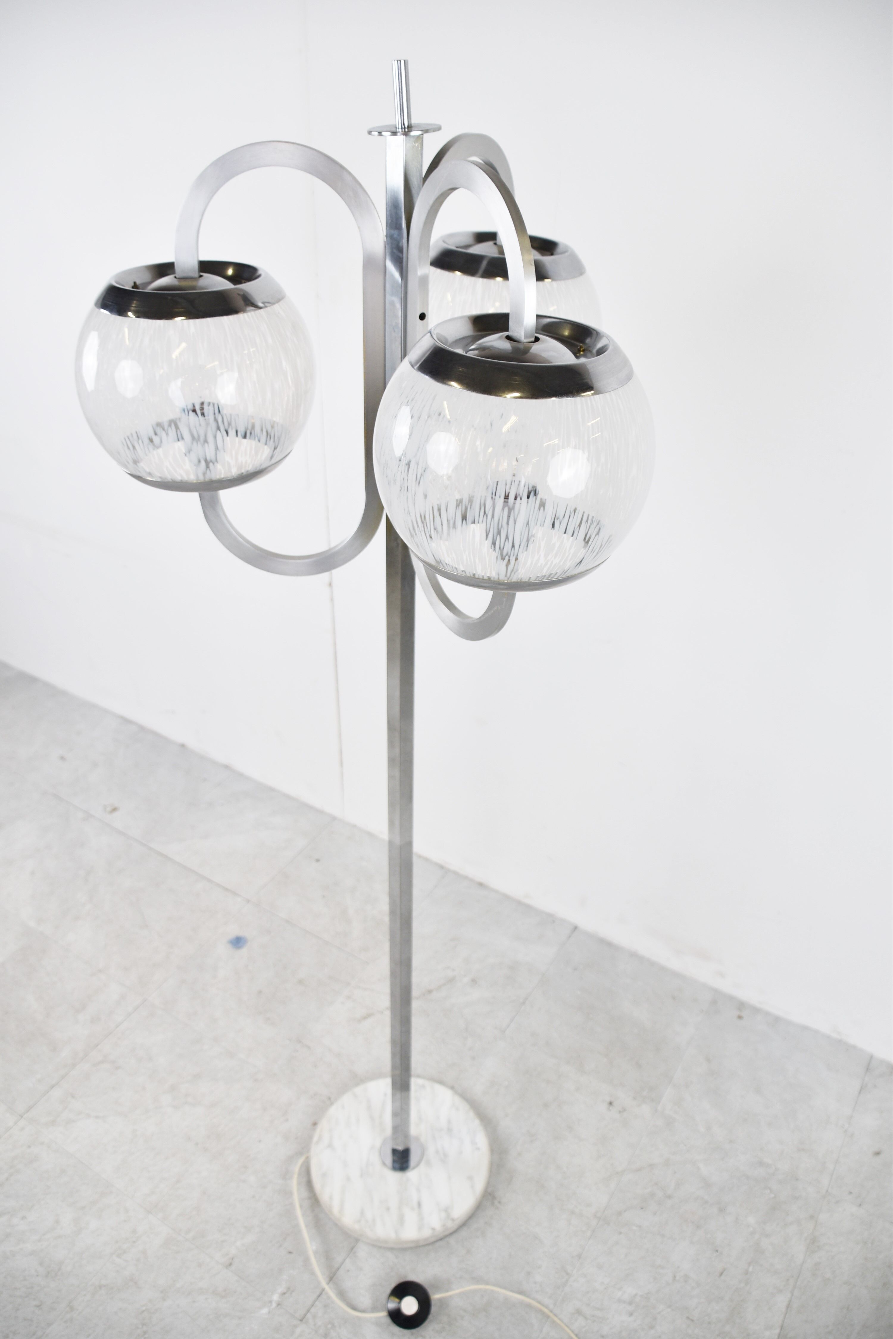 Vintage murano glass floor lamp, 1970s