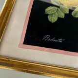 Framed poster vintage pinks yellow feared