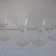 Lot 4 glasses with chiseled crystal water Height 15.8 cm Diameter edge sup. 8.8 cm