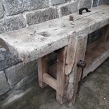 Old in solid beech workbench 237 cm