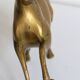 Vintage golden brass horse