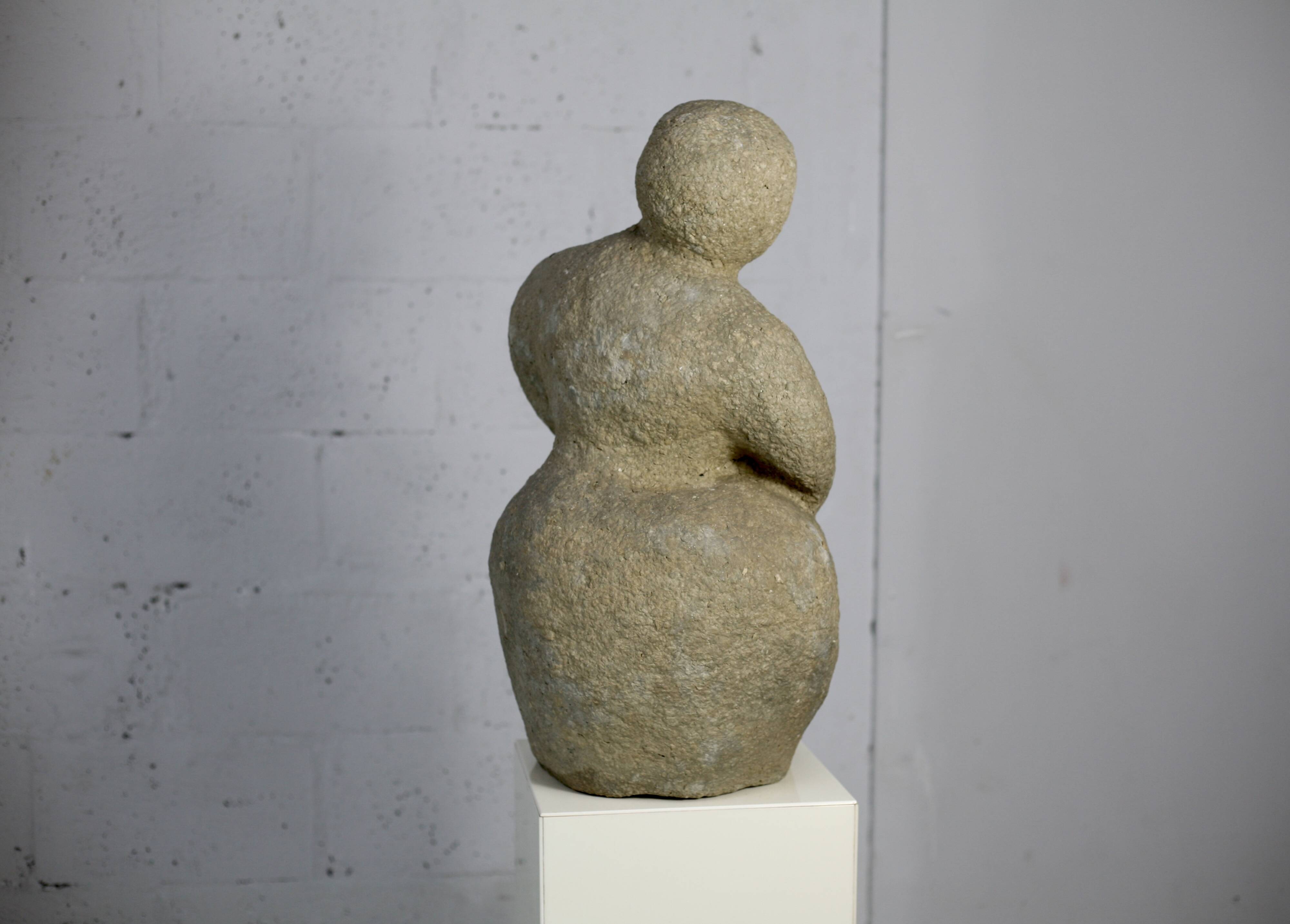 Imitation stone resin sculpture, circa 1960