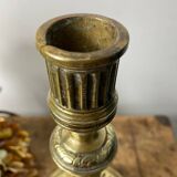Bougeoir ancien en laiton