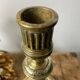 Antique brass candle holder