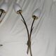 Paire appliques vintage Lunel roseaux 1960