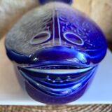 Vintage blue ceramic serving dish by Environmental Ceramics Inc., San Francisco, 1966
