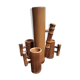 Carafe and bamboo glasses 1970
