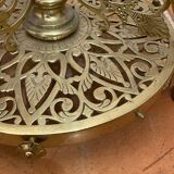 Lampadaire en laiton massif  antique en laiton, XIXe siècle