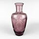 Vase en verre taillé à la main de Bohême, années 1970