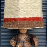 Vintage 70's wool lampshade